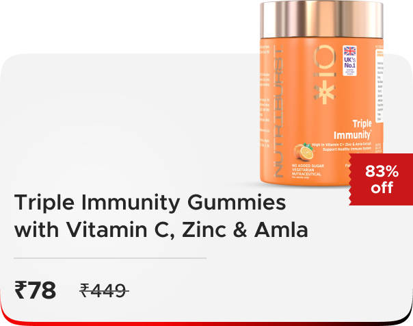 Nutriburst:  Buy Triple Immunity 30 Gummies - Vitami